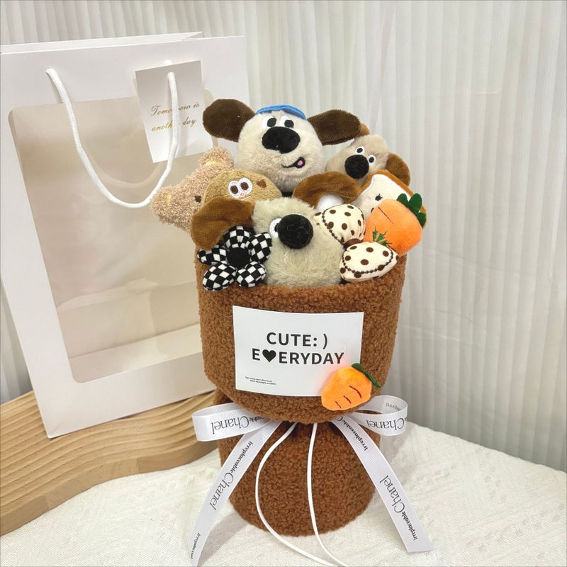 Back-To-School Plush Bouquet Gift For Girlfriend, Creative Stuffed Animal Bouquet, Christmas And Valentine'S Day Gift - Image 1